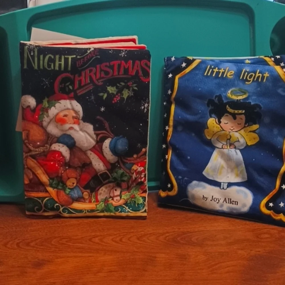 NWT Soft Cloth Childrens Books ,2 pack Hand Crafted